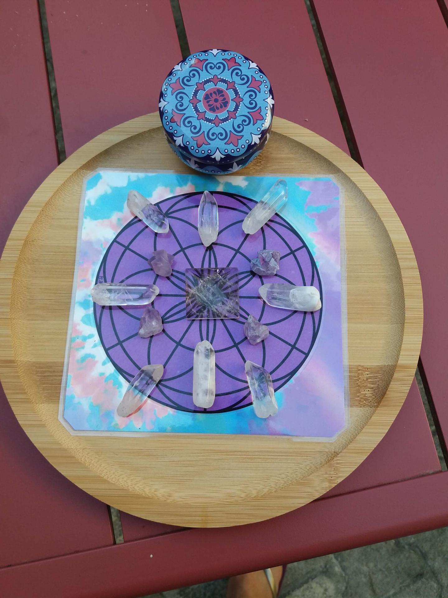 Grille de cristaux reiki aimargues