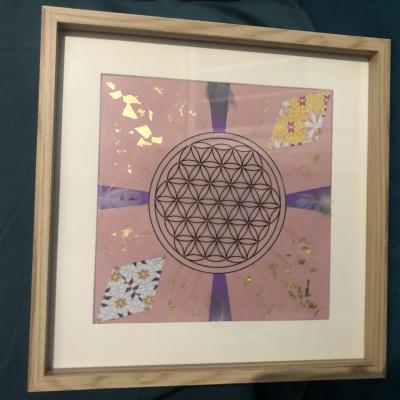 Tableau fleur de vie 1